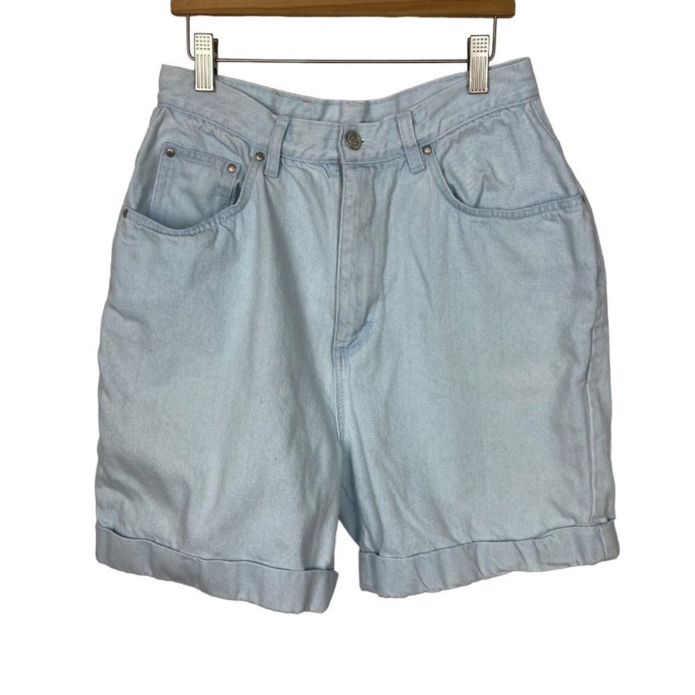 Vintage Gitano High Waisted Mom Jean Shorts Womens 12 29in Waist Light Wash